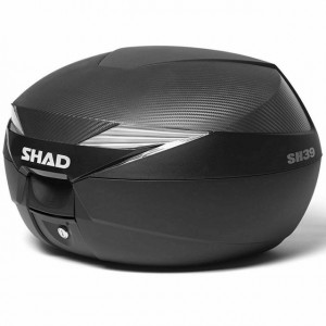BAULETTO SHAD SH39 CARBON SH 39 CON PIASTRA UNIVERSALE VALIGIA MOTO SCOOTER