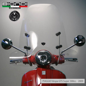 KIT PARABREZZA CON STAFFE BIONDI PER VESPA GTS 125 250 300