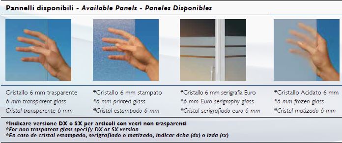 Sopravasca in Vetro Centro Stanza Apertura con deflettore cm FLIPPER 6