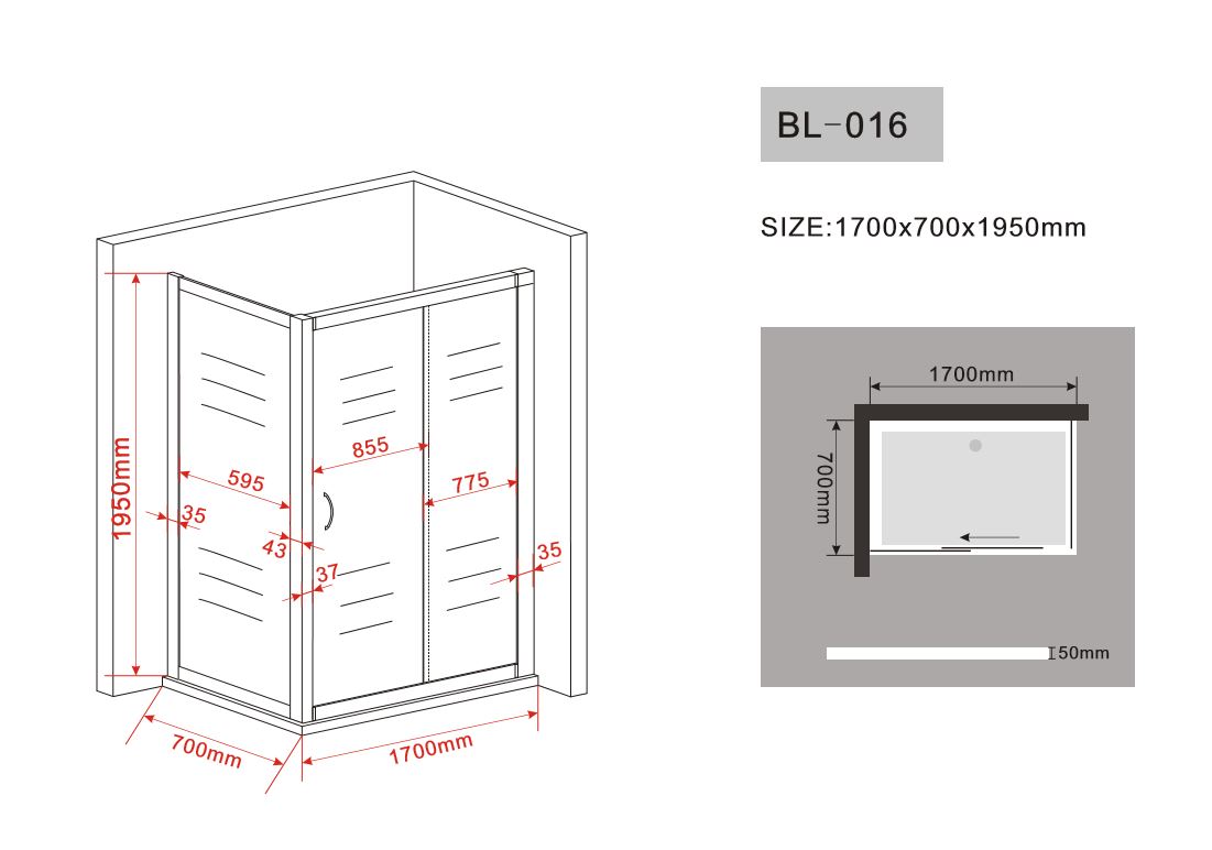 Scheda Tecnica Cabina Doccia.Box Doccia In Cristallo Con Singola Porta Scorrevole 016