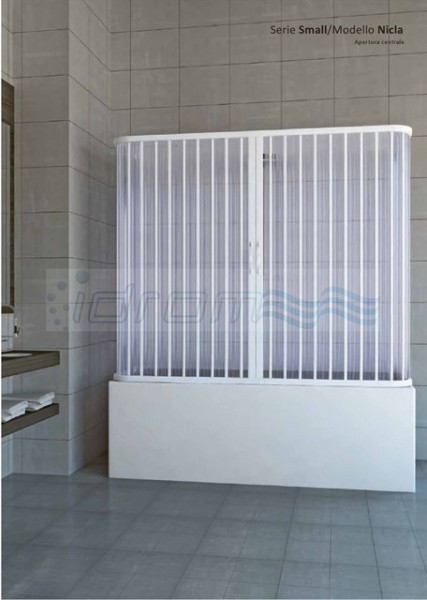 BOX SOPRAVASCA 3 LATI IN PVC CON APERTURA CENTRALE IDANAC