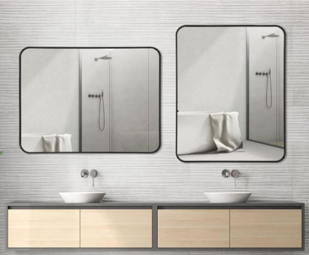 Specchio con cornice Oro o Nera dimensioni 760x510 o 914x610