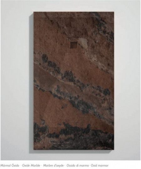 PIATTO DOCCIA IN GEL COAT "STONE 3D" EFFETTO MARMO OSSIDO