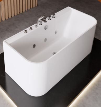 Vasca da Bagno Idromassaggio Angolare con Pannello - 1500mm x