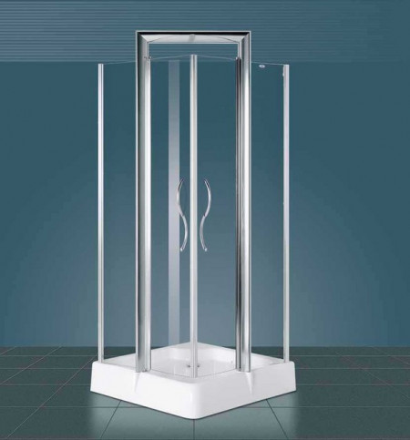 Box Doccia quadrato con Porta Battente 'Althea' in Cristallo 6mm
