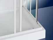 Box Doccia quadrato 'Ninfea' in Cristallo 3mm - apertura scorrevole - 80x80x207 - 90x90x207