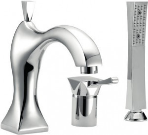 Monocomando bordo vasca tre fori Chic - Cromato/Nichel/Bronzato