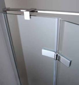 PORTA BATTENTE PER DOCCIA A NICCHIA da 80 a 180cm "8MILL INFINITY"