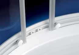 BOX DOCCIA SEMICIRCOLARE IN CRISTALLO "YUMI"
