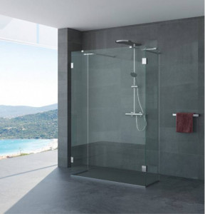 MITOR ganci per box doccia in vetro - acciaio inox nero (40124) - Bath &  Living