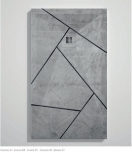 PIATTO DOCCIA IN GEL COAT "STONE 3D" EFFETTO CEMENTO 04