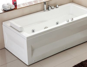 Vasca da bagno rettangolare idromassaggio modello Marea cm 170x70