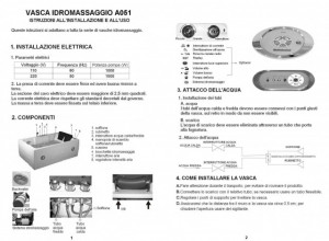 VASCA IDROMASSAGGIO 2 POSTI "A051"