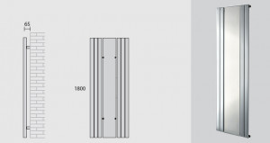 Radiatore da bagno "Empoli" bianco 4 elementi 1800x600x1750 mm