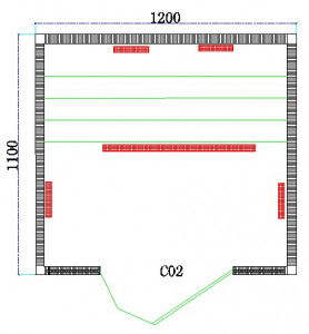 SAUNA INFRAROSSO PER 2 PERSONE "C02" 120x110cm