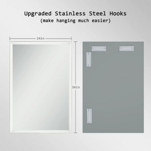Specchio senza cornice dimensione 70x90cm