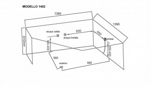 VASCA BAGNO IDROMASSAGGIO 2 posti " 1402 "