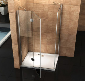 BOX DOCCIA IN CRISTALLO CON APERTURA A BATTENTE ESTERNA "049" Dim 70x100 80x100 90x90 OCCASIONE Fine Serie