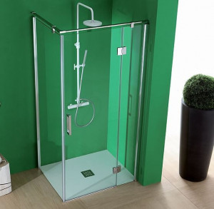 BOX DOCCIA IN CRISTALLO CON PORTA BATTENTE "TPB72"