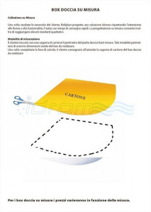 BOX DOCCIA IN PVC 3 LATI CON APERTURA CENTRALE "IDPFAC"