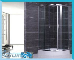 BOX DOCCIA SEMICIRCOLARE CON APERTURA SCORREVOLE "PLSE"