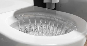 Coppia di Sanitari a terra filo muro Easy con copri vaso frizionato