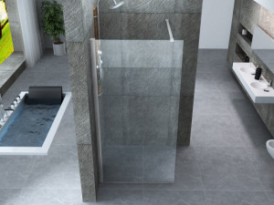 Parete doccia in cristallo 8mm walk in "NW24"