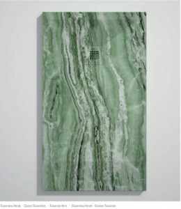 PIATTO DOCCIA IN GEL COAT "STONE 3D" EFFETTO MARMO Travertino Verde