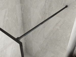 PARETE DOCCIA WALK-IN "F400" Profilo NERO