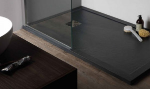 PIATTO DOCCIA RETTANGOLARE IN MARMORESINA "FLAT BORDO"