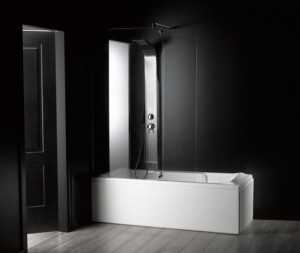 VASCA DA BAGNO COMBINATA CON BOX DOCCIA "RETTANGOLARE"