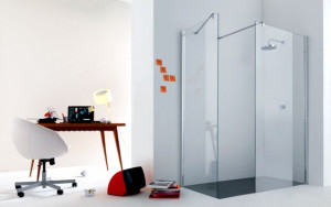 BOX DOCCIA WALK-IN IN CRISTALLO "8PAR53"