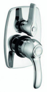 Monocomando doccia incasso tre uscite Lares - Cromato/Bronzato