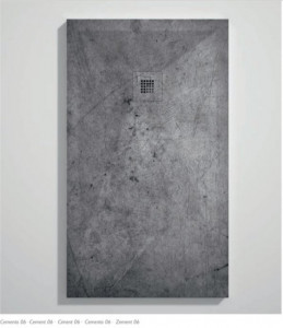 PIATTO DOCCIA IN GEL COAT "STONE 3D" EFFETTO CEMENTO 06