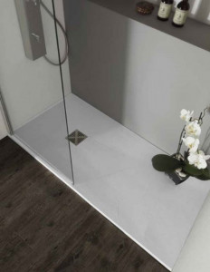 PIATTO DOCCIA QUADRATO IN MARMORESINA "FLAT Q"