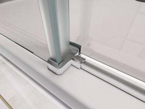 Box doccia apertura scorrevole in cristallo 8mm con trattamento anticalcare "702 trio SOFT CLOSE"