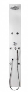 Colonna Doccia Idromassaggio 'Zara' - In Acrilico - 185x33cm BIANCO