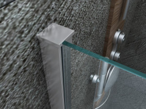 Parete doccia in cristallo 8mm walk in "NW24"