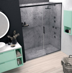PIATTO DOCCIA IN GEL COAT "STONE 3D" EFFETTO CEMENTO 06