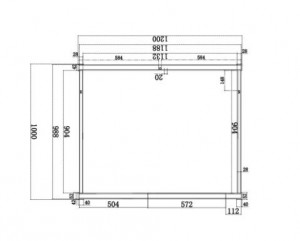 SAUNA INFRAROSSI PER 2 PERSONE "200LW" 120x100cm