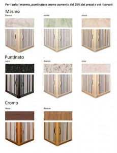 BOX DOCCIA IN PVC 3 LATI CON APERTURA CENTRALE "IDPFAC"