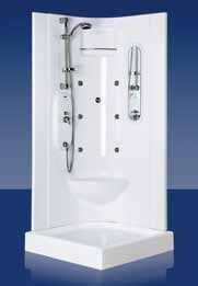 Box Doccia quadrato 'Ninfea' in Cristallo 3mm - apertura scorrevole - 80x80x207 - 90x90x207