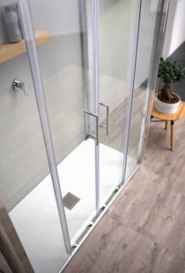 BOX DOCCIA CENTRO STANZA CON PORTA SCORREVOLE "PSC57"