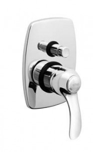 Monocomando vasca/doccia incasso con deviatore Lares - Cromato/Bronzato