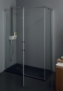 BOX DOCCIA IN CRISTALLO CON PORTA BATTENTE "TPB72"