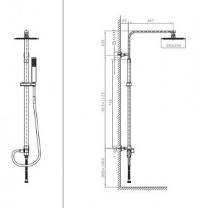 COLONNA DOCCIA mod PRETORIA