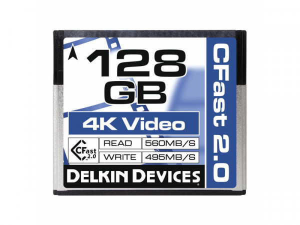 Card de memorie 128GB (VPG-130) DELKIN Cfast Cinema 2.0 R560/W495