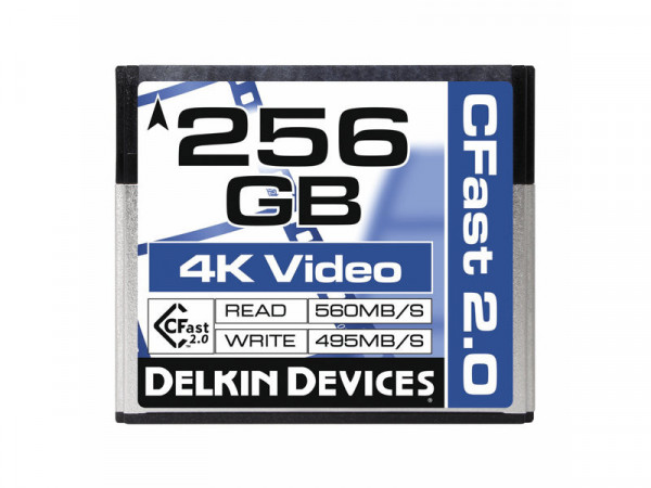 Card de memorie 256GB DELKIN Cfast Cinema 2.0 R560/W495