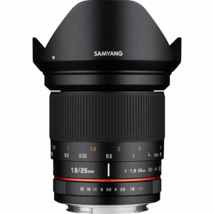 Obiectiv Samyang 20mm f/1.8 ED AS UMC, Canon M