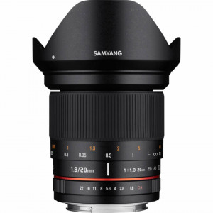 Obiectiv Samyang 20mm f/1.8 ED AS UMC, Sony E